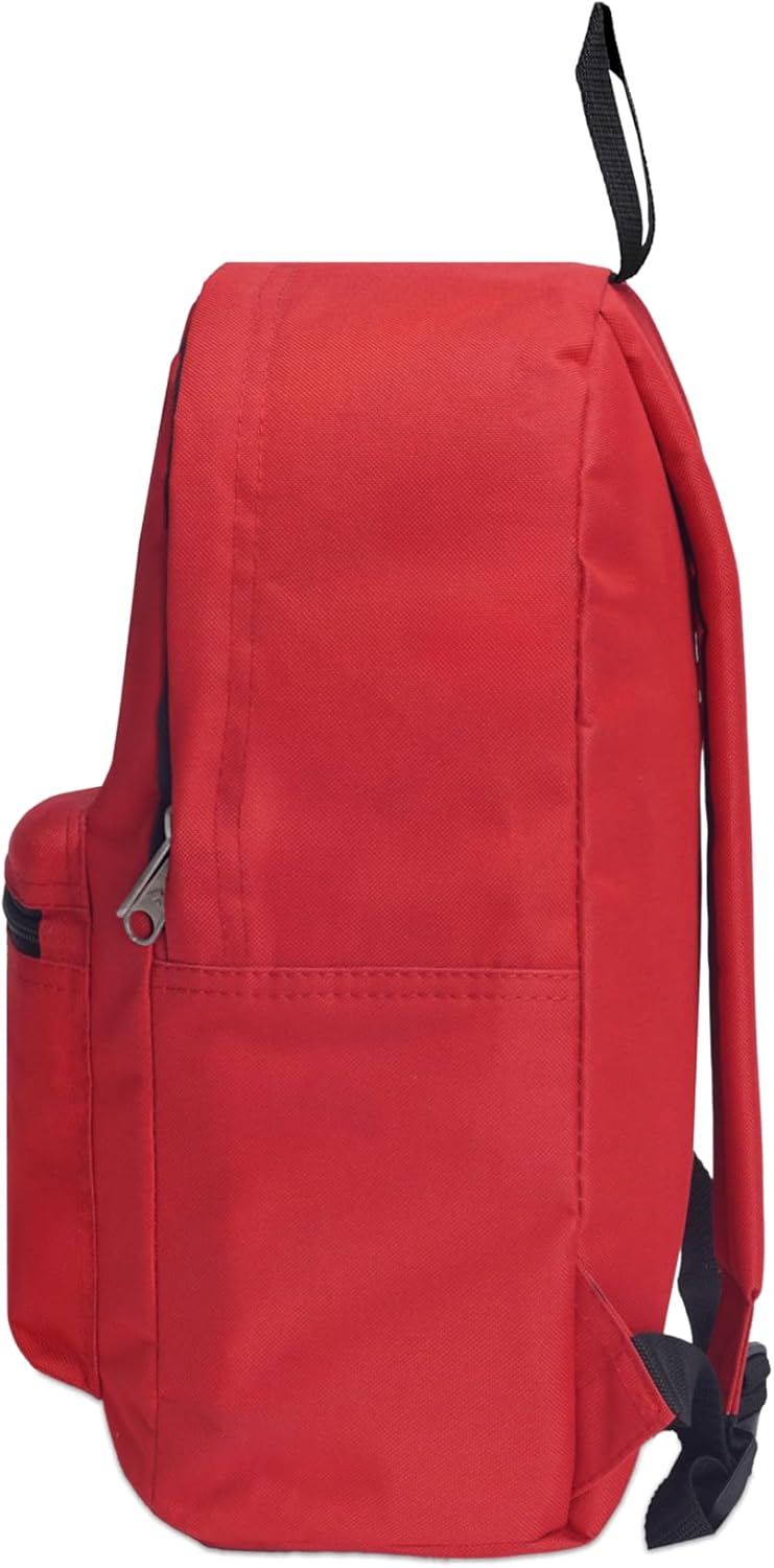 Everest Luggage Basic Backpack, Red, Medium - Image 3